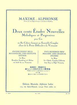 Maxime Alphonse: 200 Études Nouvelles Mélodiques et Progressives 3