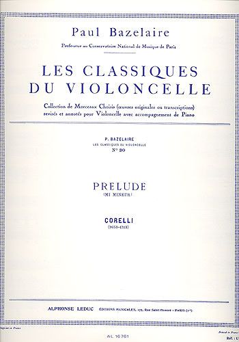 Arcangelo Corelli: Arcangelo Corelli: Prelude in E minor