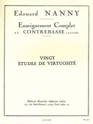 Edouard Nanny: 20 Etudes De Virtuosite