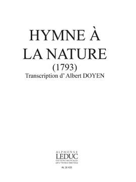 Francois-Joseph Gossec: Hymne A La Nature-Repert Fetes Peuple