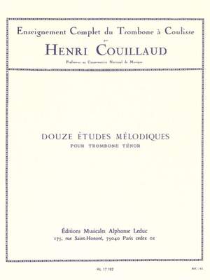 Henri Couillaud: 12 Mélodiques pour Trombone Ténor
