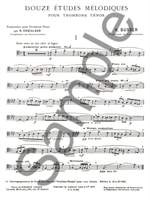 Henri Couillaud: 12 Mélodiques pour Trombone Ténor Product Image