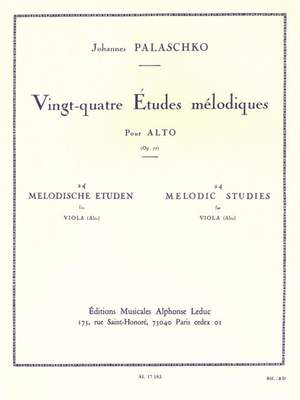 Johannes Palaschko: 24 Etudes Melodique Opus 77