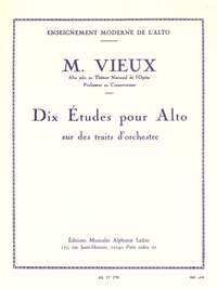 Maurice Vieux: Marcel Vieux: 10 Studies For Viola