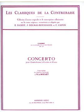 Wolfgang Amadeus Mozart: Concerto For Double Bass and Piano