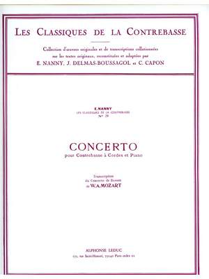 Wolfgang Amadeus Mozart: Concerto For Double Bass and Piano