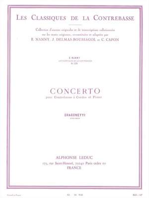 Domenico Dragonetti: Concerto pour Contrebasse et Piano