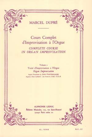 Marcel Dupré: Cours Complet D'improvisation (Volume 2)