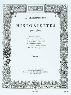 Alexander T. Gretchaninov: Historiettes pour Piano Op. 118