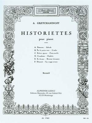 Alexander T. Gretchaninov: Historiettes pour Piano Op. 118