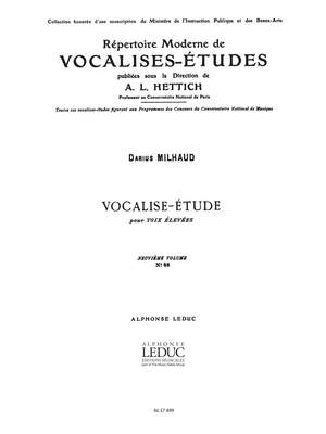 Darius Milhaud: Vocalise-Etude Op.105