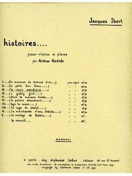 Jacques Ibert: Le Vieux Mendiant