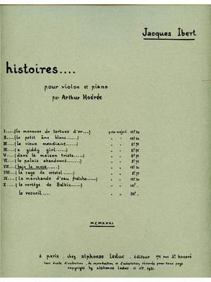 Jacques Ibert: Bajo la Mesa