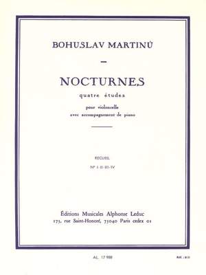 Bohuslav Martinu: Nocturnes pour violoncelle et piano