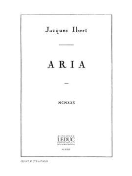 Jacques Ibert: Aria, Vocalise-Etude