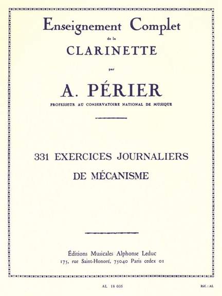 Auguste Perier: 331 Exercices Journaliers de mécanisme