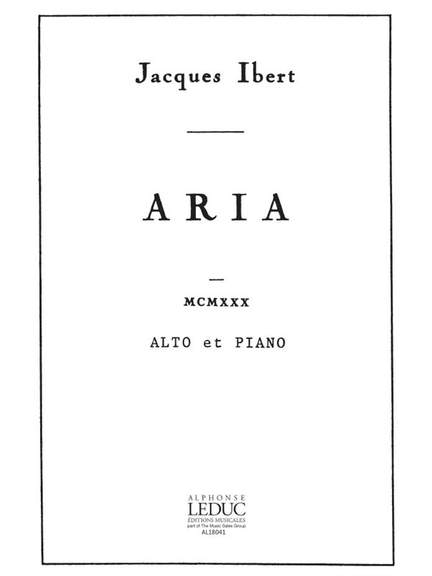 Jacques Ibert: Aria