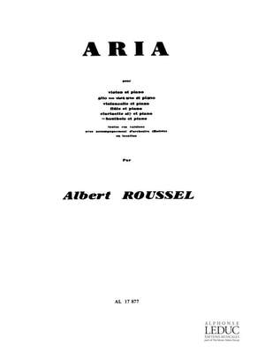 Albert Roussel: Aria Pour Hautbois Et Piano