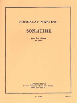Bohuslav Martinu: Sonatine For Two Violins And Piano H198
