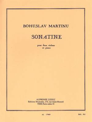 Bohuslav Martinu: Sonatine For Two Violins And Piano H198