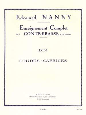 Edouard Nanny: 10 Etudes Caprices