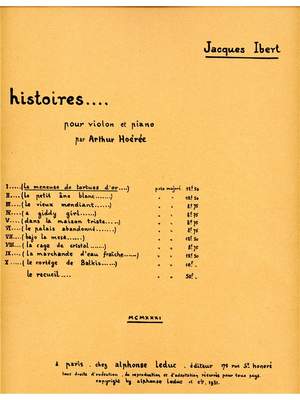 Jacques Ibert: La Meneuse de Tortues d'Or
