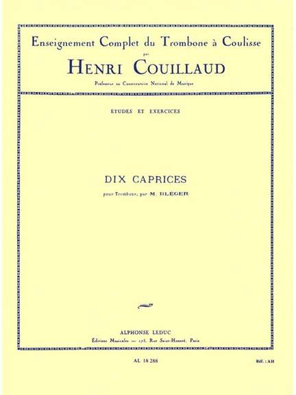 Michel Bléger: Dix Caprices