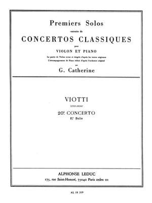Giovanni Battista Viotti: Premiers Solos Concertos Classiques
