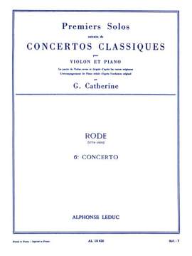 Pierre Rode: Premiers Solos Concertos Classiques