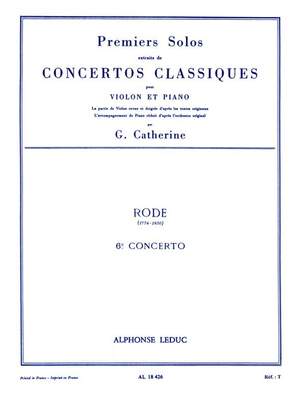 Pierre Rode: Premiers Solos Concertos Classiques