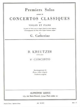 Rodolphe Kreutzer: Premiers Solos Concertos Classiques - 1er concerto