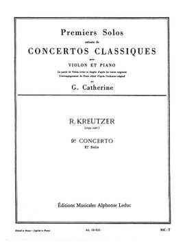 Rodolphe Kreutzer: Premiers Solos Concertos Classiques - 9e concerto