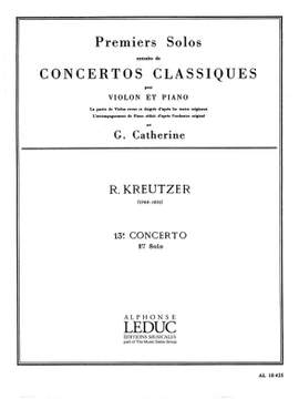 Rodolphe Kreutzer: Premiers Solos Concertos Classiques - 13e concerto