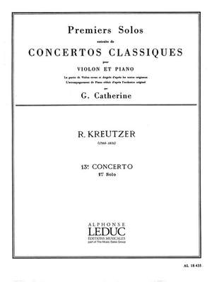 Rodolphe Kreutzer: Premiers Solos Concertos Classiques - 13e concerto