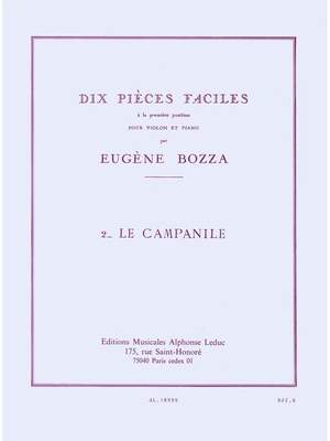 Eugène Bozza: 10 Pièces Faciles No.2 - Le Campanile