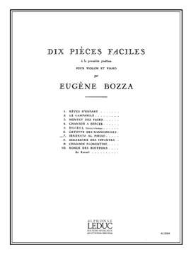 Eugène Bozza: Dix Pièces Faciles No.7 - Serenata Al Pincio