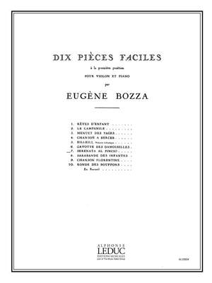 Eugène Bozza: Dix Pièces Faciles No.7 - Serenata Al Pincio