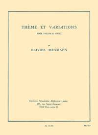 Olivier Messiaen: Theme et Variations pour violon et piano