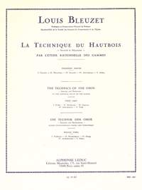 L. Bleuzet: Techniques Of The Oboe, Sonority And Mechanism 1