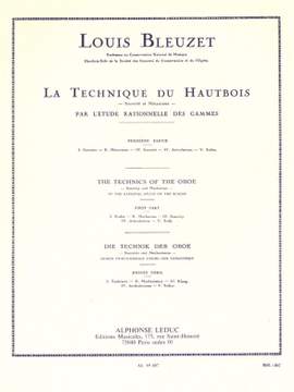 L. Bleuzet: Techniques Of The Oboe, Sonority And Mechanism 1