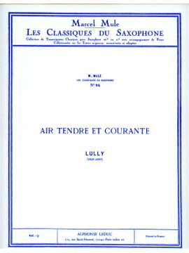 Jean-Baptiste Lully: Air tendre et Courante