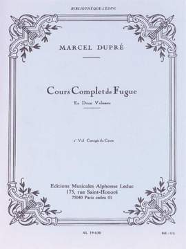 Marcel Dupré: Complete Study Of The Fugue