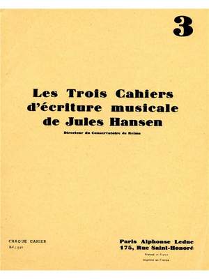 Jules Hansen: Jules Hansen: Ecriture musicale Vol.3