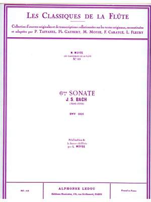 Johann Sebastian Bach: Sonata No.6, BWV1035 in E major