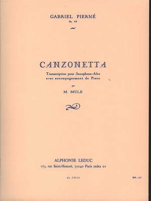 Gabriel Pierné: Canzonetta