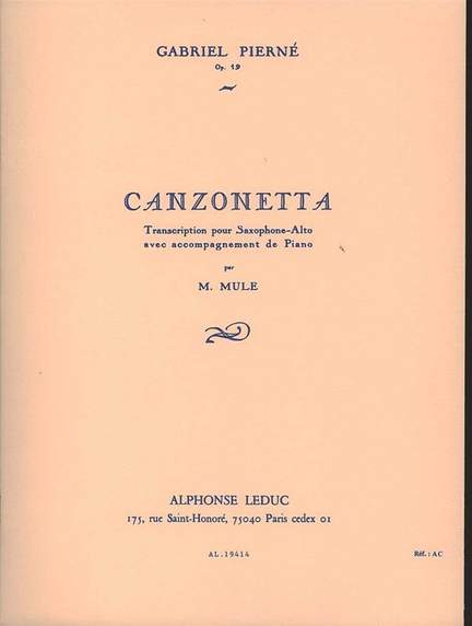 Gabriel Pierné: Canzonetta