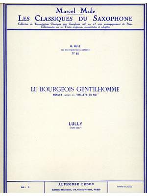 Jean-Baptiste Lully: Menuet