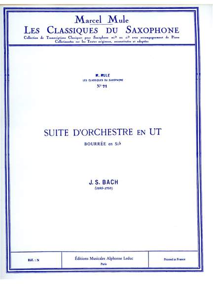 Johann Sebastian Bach: Bourrée