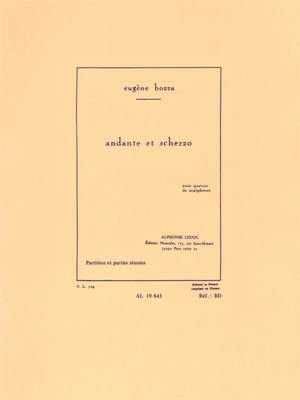 Eugène Bozza: Andante And Scherzo