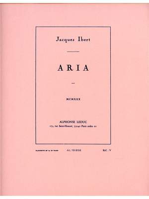 Jacques Ibert: Aria